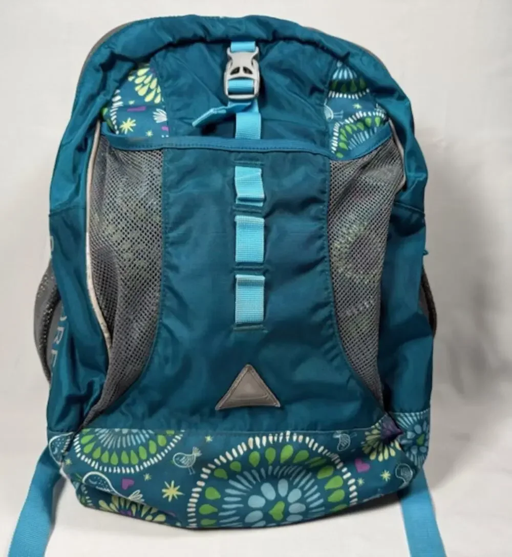 L.L.Bean Teal Floral School Backpack – Excellent Condition